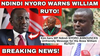 Confusion in statehouse as MP Ndindi Nyoro publicly turns against Ruto face to face [upl. by Tingley]