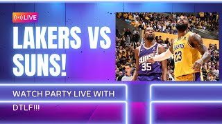 LAKERS VS SUNS LIVE GAME PLAYBACK TV WATCH PARTY REACTION WITH DTLF🔥🔥🔥 [upl. by Alakcim]