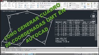 COMO SACAR COORDENADAS EN AUTOCAD  FACIL [upl. by Rauscher]