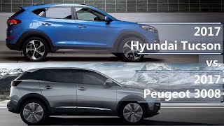 2017 Hyundai Tucson vs 2017 Peugeot 3008 technical comparison [upl. by Ecirual]