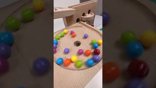 marble Run Race ASMR 148 Wooden Wave Course Colorful Marbles marblerun marblerunrace asmr [upl. by Hollington]