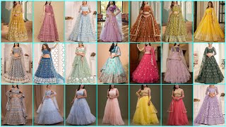 Party Wear Net Lehenga Dress  Trendy Net Lehenga Design  Latest party wear lehenga designs [upl. by Nereil827]