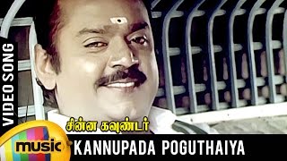 Kannupada Poguthaiya Video Song  Chinna Gounder Tamil Movie  Vijayakanth  Sukanya  Ilayaraja [upl. by Remled353]