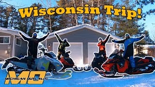 Wisconsin Snowmobile Trail Riding Trip [upl. by Drol]