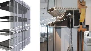 China Double Glass Wall Ventilated Façade Office Building Double Skin Glazed Curtain Wall Supplier [upl. by Eilegna]