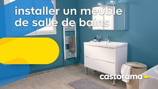 Comment poser un meuble vasque dans une salle de bains  Castorama [upl. by Mundt]