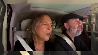 Metallica singing Rihannas Diamonds in Carpool Karaoke [upl. by Pippas]