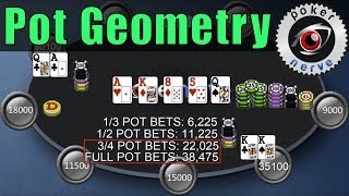 Poker Bet Sizing And Pot Geometry [upl. by Hubie]