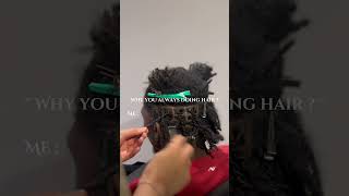 You heaar 😮‍💨🔥😏  locs  crochet  retwist  hairstyle  hair  funny [upl. by Althee500]