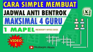 Tutorial Membuat Jadwal Pelajaran Anti Bentrok Part 1 [upl. by Oidivo]