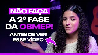 VEJA ESSE VÍDEO ANTES DE FAZER A 2º FASE DA OBMEP [upl. by Gerhardt]