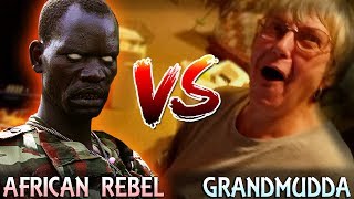 Grandma Watches Herself Get Pranked by African Rebel [upl. by Haran]