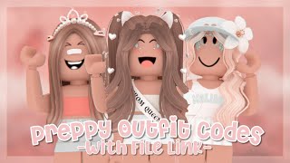 Preppy Aesthetic Roblox Outfit Codes 💕💫 PART 3  FLXRIIA [upl. by Orthman588]