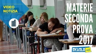 Materie seconda prova maturità 2017 [upl. by Ariat]