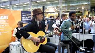 VINTAGE TROUBLE  Blues Hand Me Down  LIVE  St Pancras Station London  The Station Sessions [upl. by Gnurt]