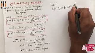 DSP3 Discrete Fourier Transform DFT and Inverse Discrete Fourier Transform IDFT  EC Academy [upl. by Mchugh]