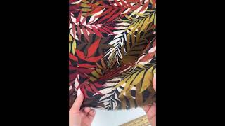 New Minerva Exclusive viscose challis dressmaking fabric  Introducing Palm Canopy [upl. by Trebma723]