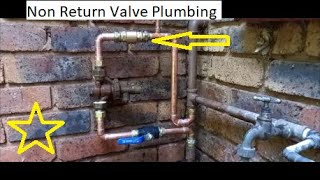 Non Return Valve Plumbing [upl. by Aysahc]