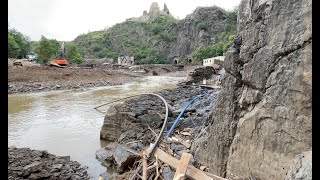 190821 Altenahr Die völlig zerstörten Brücken direkt am Fluss Update Ahr Flutkatastrophe [upl. by Dotson619]