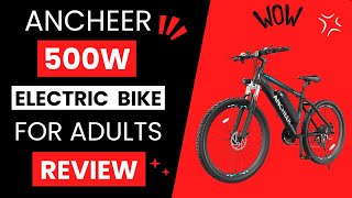 ANCHEER 500W Electric Bike for Adults Review [upl. by Dilan]