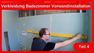 Vorwandinstallation Umbau Badezimmer im Altbau Teil 4  Trockenbau  Altbausanierung DIY [upl. by Schott]