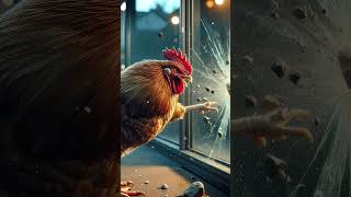 Cat Gets Chicken Into Trouble 😼🥚🐔 [upl. by Vaas]