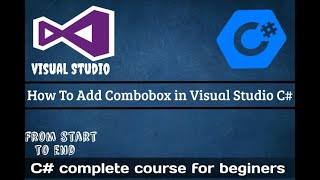 How to add ComboBox in Visual Studio C [upl. by Eilram]