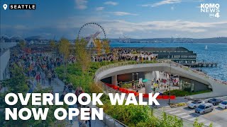 Seattles Overlook Walk connecting Pike Place Market to Waterfront now open [upl. by Tonkin169]