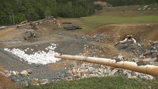 Guajataca dam Puerto Rico emergency repair work [upl. by Cooperman]