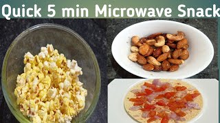 Quick 3 Microwave Snack Recipes samsung microwaveEasy microwave RecipesEasy SnaksSnack recipes [upl. by Ohl974]