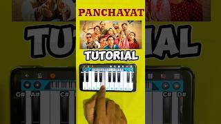 Panchayat Theme Song  Mobile Piano Tutorial shorts panchayat youtubeshorts [upl. by Nadabb89]