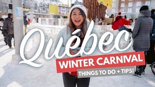 QUEBEC WINTER CARNIVAL  10 Things to do at Carnaval ft the Parade Ice Sculptures amp Food [upl. by Sissie]