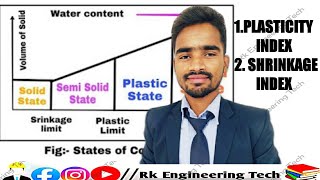 plasticity index  shrinkage index  index properties in soil mechanics  Geotechnical engineering [upl. by Retniw]