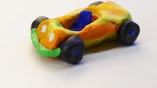 Plasticine car  Plastilīna automašīna [upl. by Aneetsirk]