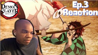 TANJIRO VS SABITO  Demon Slayer Episode 3 Reaction [upl. by Angelo49]