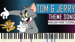 How To Play Tom amp Jerry  Theme Song  Piano Tutorial [upl. by Thenna]