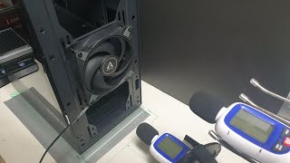 Arctic P12 Max and 3 other fans Noise Test 10 PWM ratios [upl. by Nadnarb977]