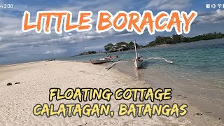 LITTLE BORACAY CALATAGAN BATANGAS  CASTUERAS FLOATING COTTAGE [upl. by Icnarf]