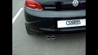 VW Scirocco 20 TDI Performance Exhaust by Cobra Sport Exhausts [upl. by Yrocej]