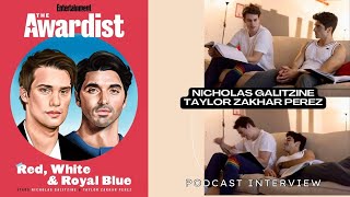 Exclusive Interview Nicholas Galitzine amp Taylor Zakhar Perez on Red White and Royal Blue  EW [upl. by Aihtibat]