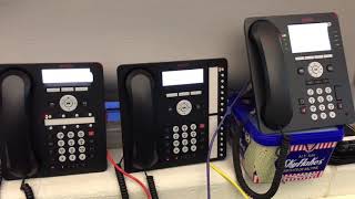 NRC Talking Clock on 3 Avaya phones [upl. by Ynabe]