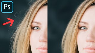 How to Remove Stray Flyaway Hairs in Photoshop [upl. by Hakeem682]