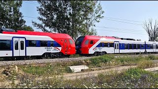 Novi vlak Stadler FLIRT za SRBIJA VOZ prolazi kroz HR New train Stadler FLIRT to Serbia in Croatia [upl. by Gardener273]