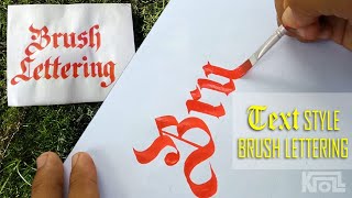 BRUSH LETTERING 7  Brush Lettering [upl. by Grindlay]