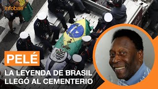 La despedida a Pelé sus restos llegaron al cementerio tras recorrer las calles de Santos [upl. by Atal405]