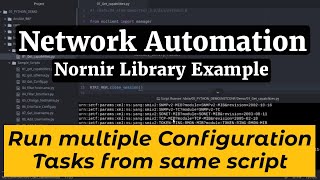 Nornir Network Automation FrameworkRun multiple tasks from Same script for Cisco IOS configuration [upl. by Kronick]