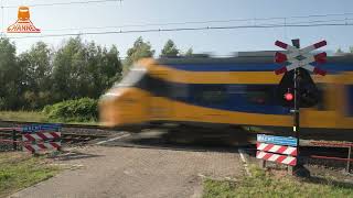 DUTCH RAILROAD CROSSING  New ICNG meets AKI rail road crossing [upl. by Higginbotham]