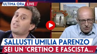 Sallusti Infiamma il Dibattito Parenzo è un Fascista Cretino [upl. by Kaehpos]