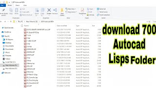 Autocad lisp files 700 lisps download from the video description [upl. by Anim]