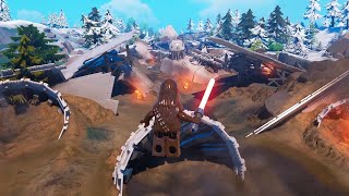 Visit Crashed Star Destroyer Location  LEGO Fortnite Quests [upl. by Aleac]